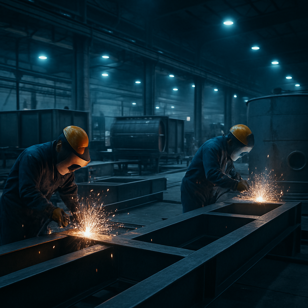 Akiymax - Maestranza fabricando estructuras metálicas con soldadura industrial